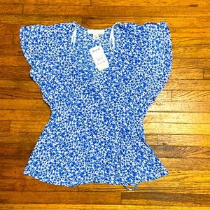 Blue dress top